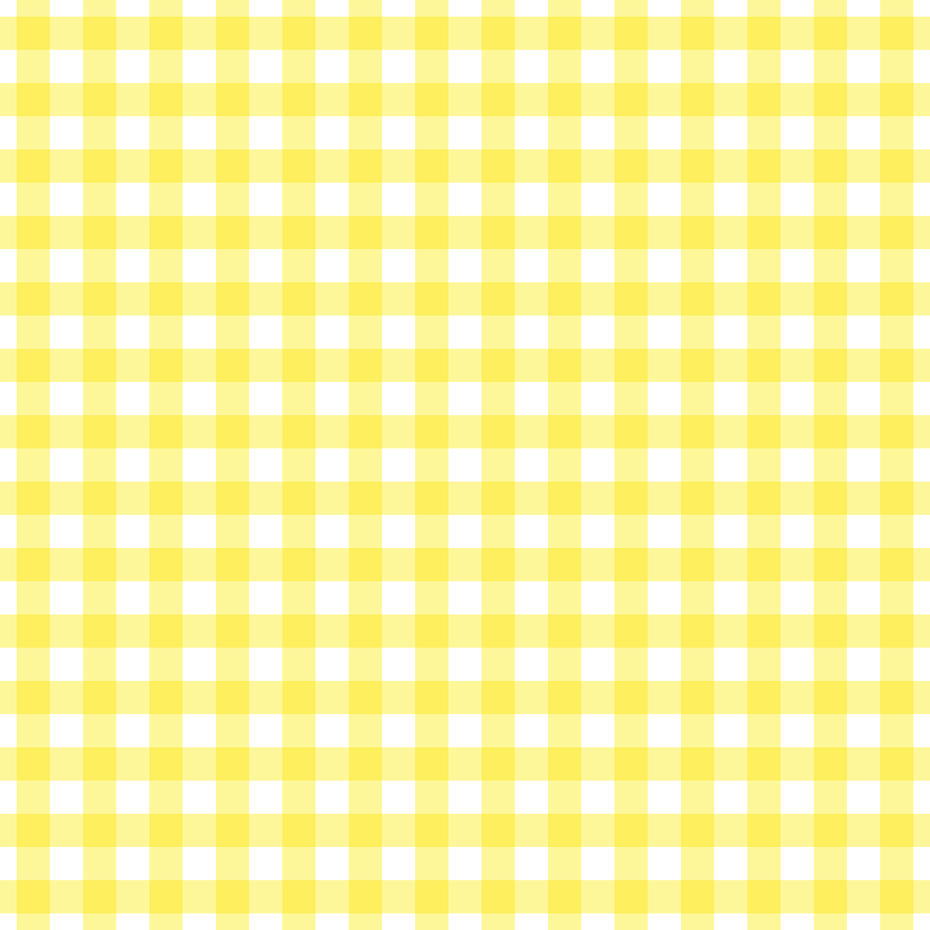 ギンガムチェック柄の背景透過pngイラスト パターン素材 黄色 イラストストック