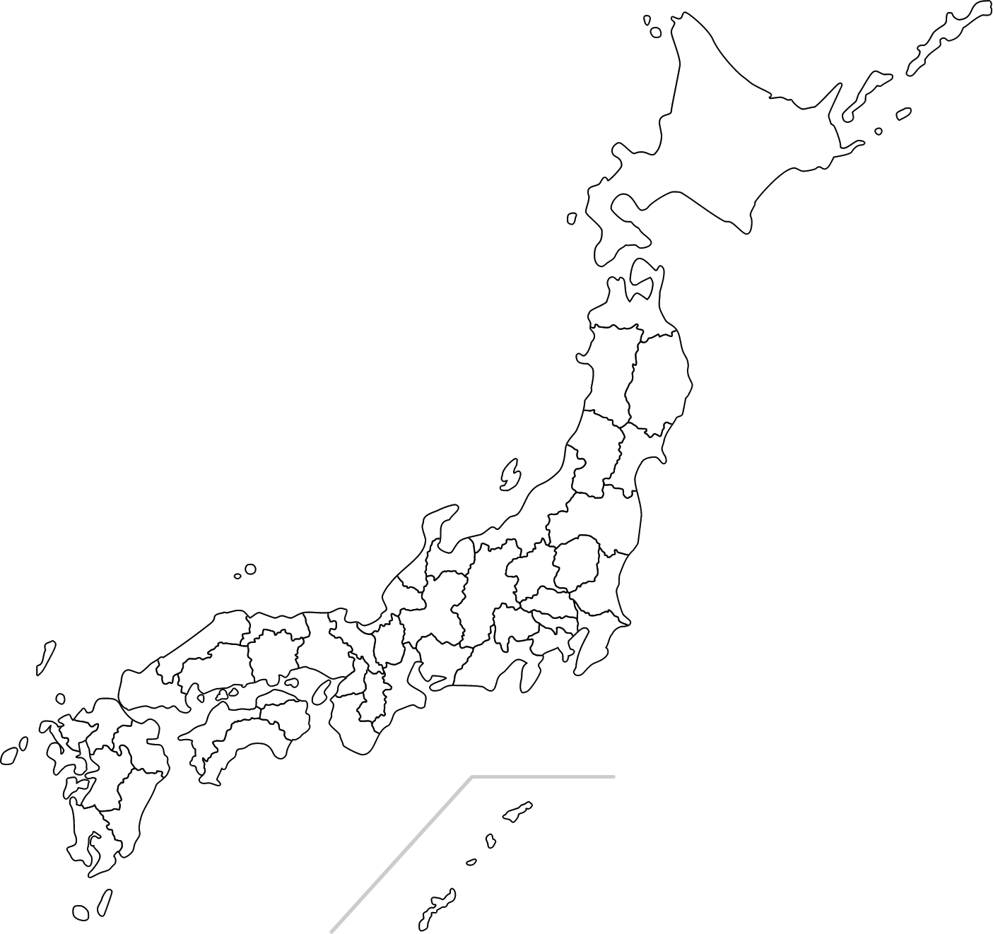 白地図 日本地図のイラスト イラストストック