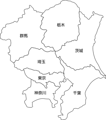 地図 関東 地方 伊能中図 関東