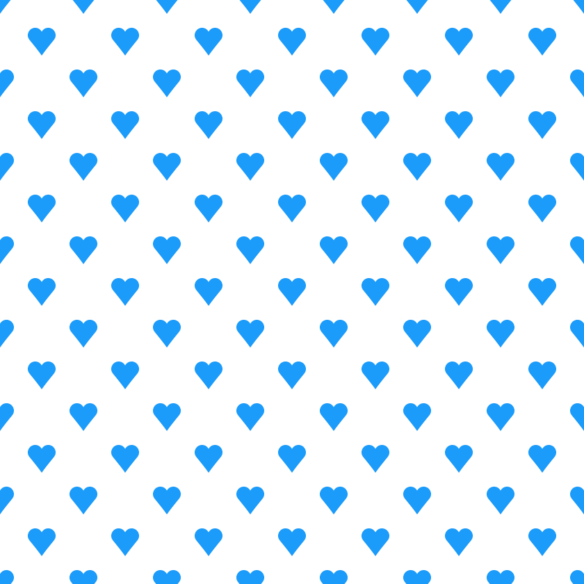 ハート柄の背景透過pngイラスト パターン素材 青色 イラストストック