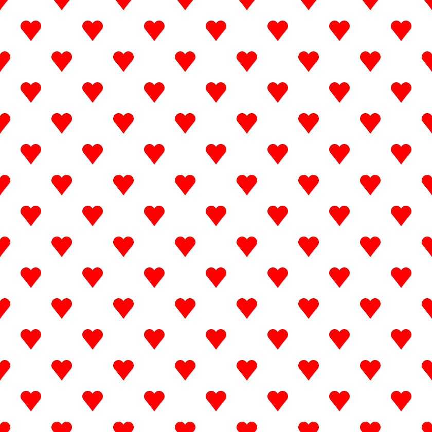 ハート柄の背景透過pngイラスト パターン素材 赤色 イラストストック