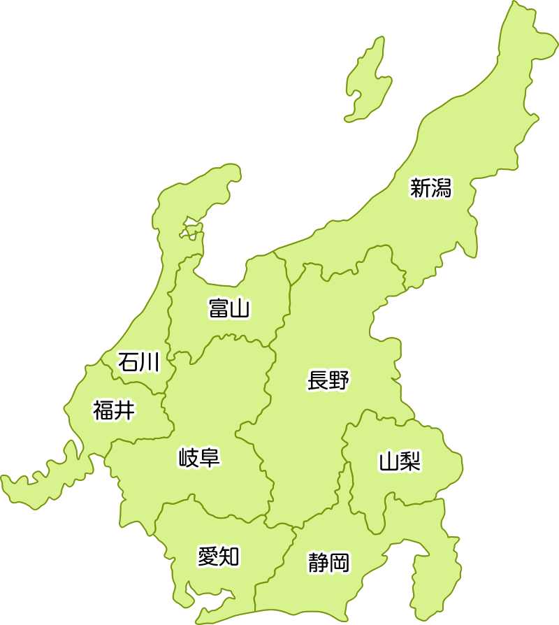 ベスト50 地図 中部 地方 花の画像