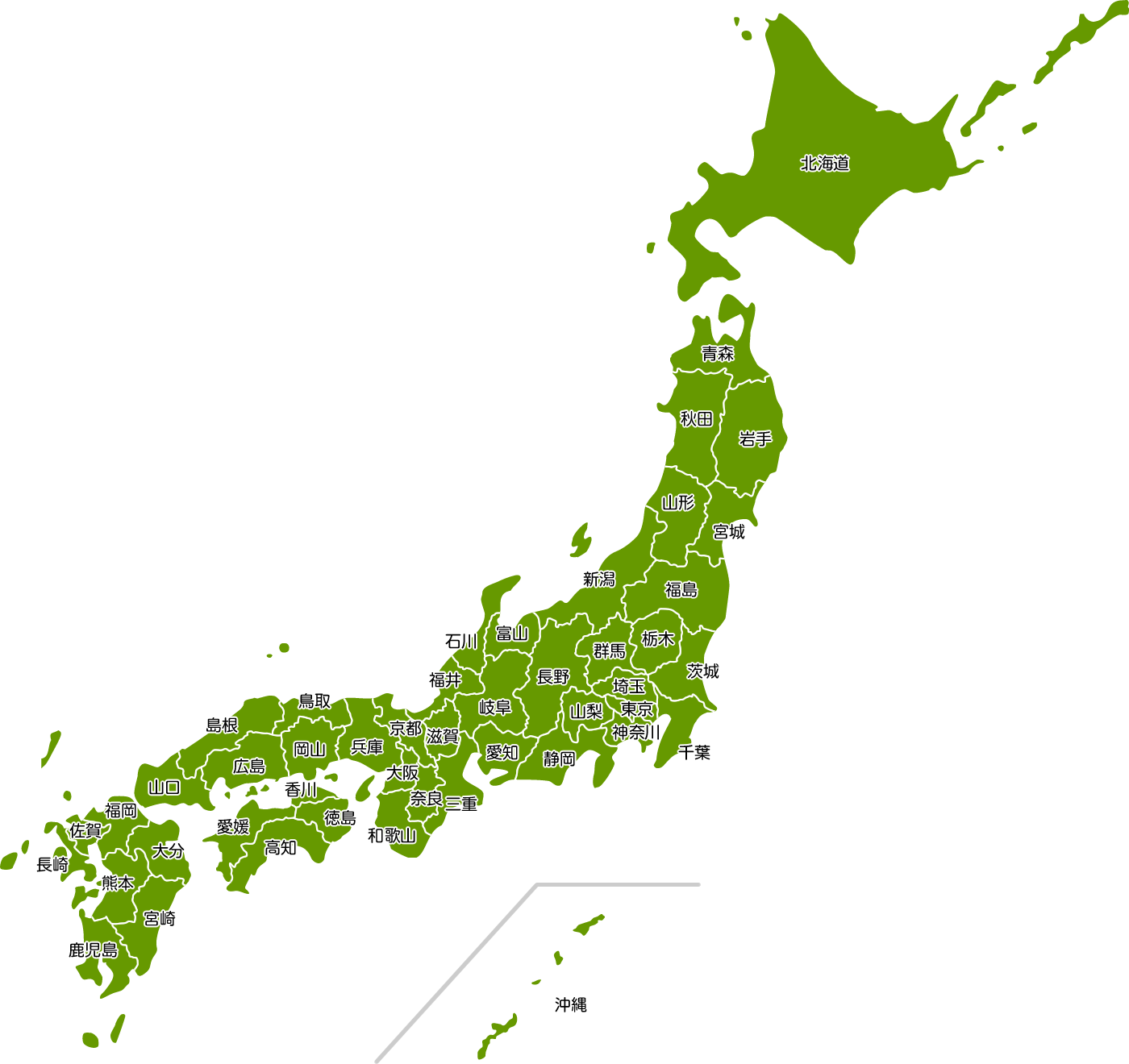 日本地図のイラスト 都道府県名入り イラストストック