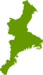 三重県地図の無料イラストフリー素材