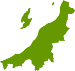 新潟県地図の無料イラストフリー素材