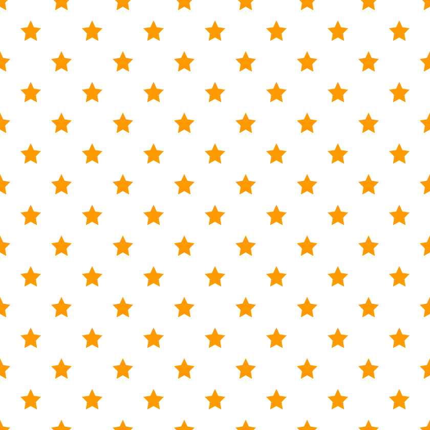 星柄の背景透過pngイラスト パターン素材 オレンジ色 イラストストック