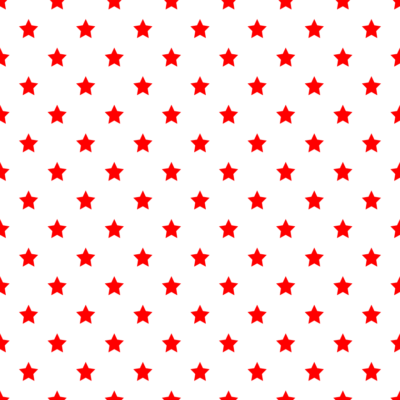 星柄の背景透過PNGイラスト・パターン素材（赤色）