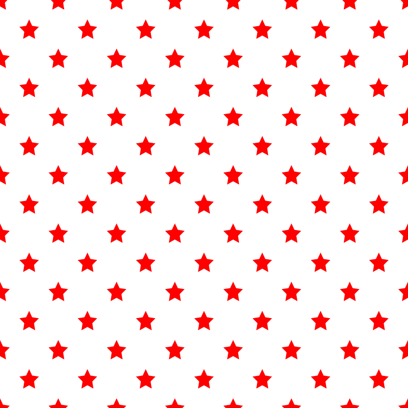 星柄の背景透過pngイラスト パターン素材 赤色 イラストストック