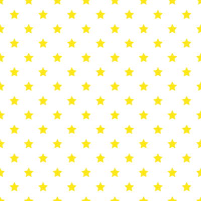 星柄の背景透過PNGイラスト・パターン素材（黃色）
