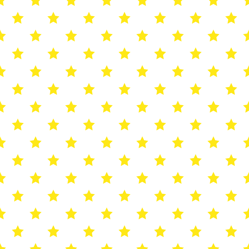 星柄の背景透過pngイラスト パターン素材 黃色 イラストストック